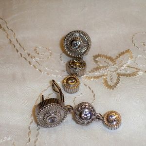 Judith Ripka Sterling Diamonique Round Drop Earrin